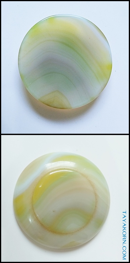 จานยานัตถ์ (จานหยก) snuff tobacco jade dish TKTJ-J001