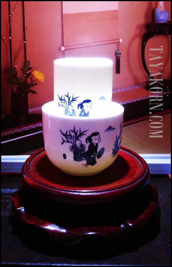 ชุดถ้วยชาแบบดมดื่ม ลายภาพวาดเด็ก Child painting Tea cup set TKLG-CP1