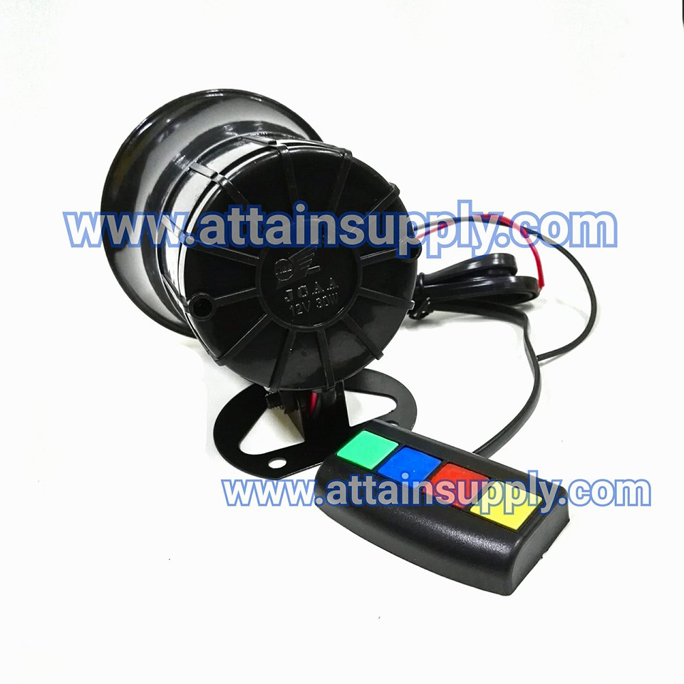 ไซเรน 4เสียง*พร้อมสวิทช์/12V-30W