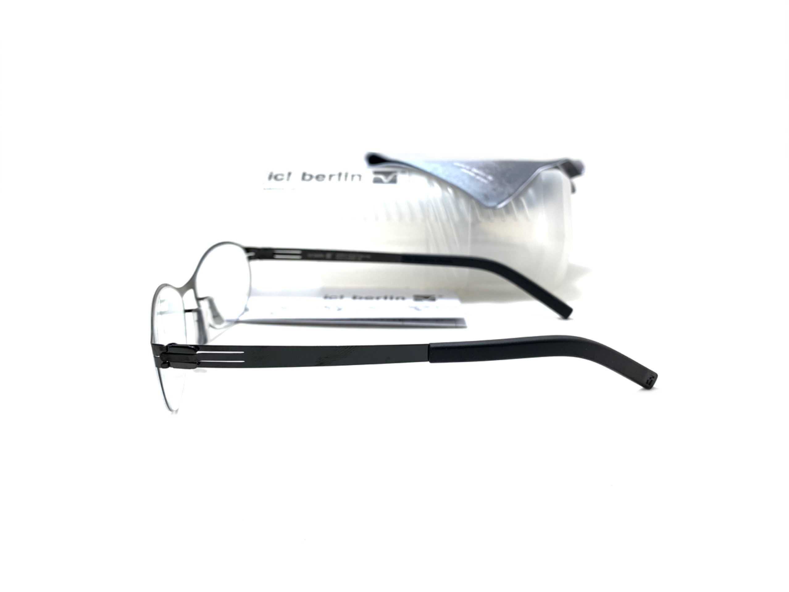 แว่นสายตา ic berlin model grimsel black 55-17 <ดำ>