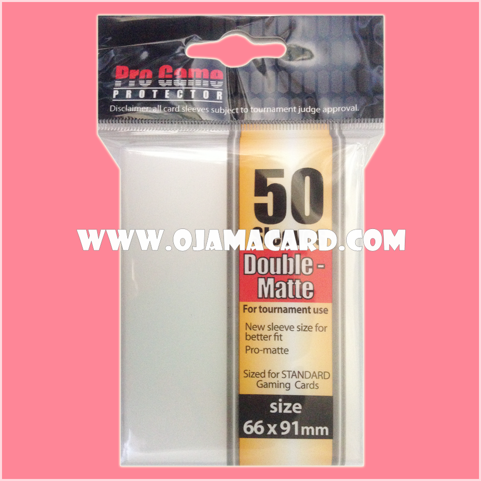 Pro Game Standard Protector Sleeve Double-Matte — Clear 50ct.