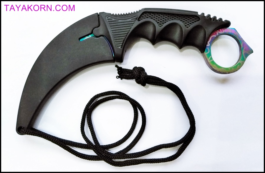 มีดคารัมบิต เรนโบว์สไปเดอร์ Rainbow Spyder Karambit Knife