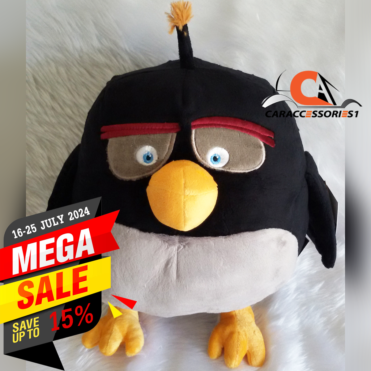 ตุ๊กตาบอมบ์แองกรี้เบิร์ด Bomb Angry Birds 12" ลิขสิทธิ์แท้ ราคาพิเศษ