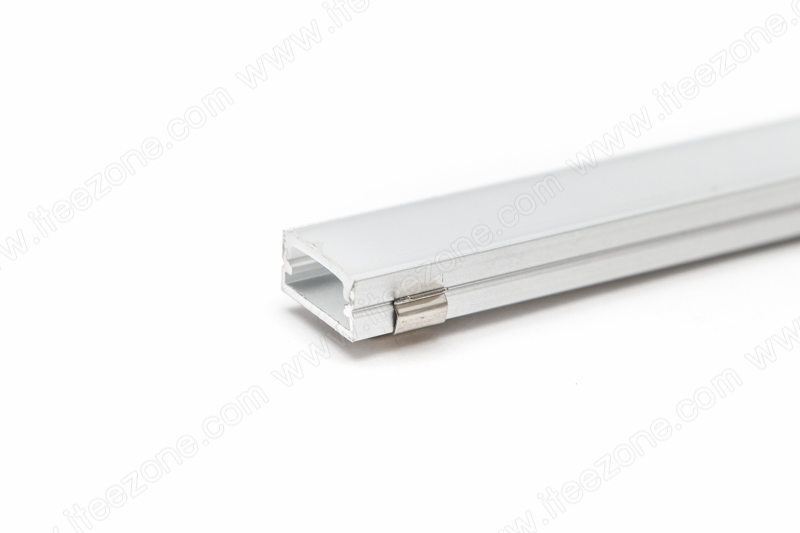 ราคาต่อ 1 เส้น ยาว 1 เมตร ราง U Flat 12mm + ฝาอะคริลิค รางไฟ Aluminium Profile รางอลูมิเนียม ใช้กับไฟเส้น LED รางไฟเส้น rail led track โพรไฟล์