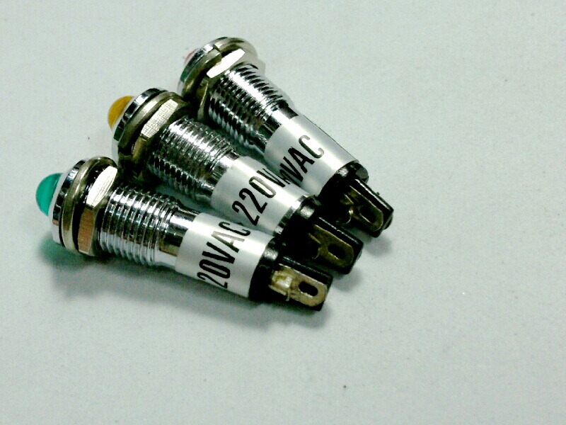 หลอดหน้าปัด-หัวนูน PED-8/220V