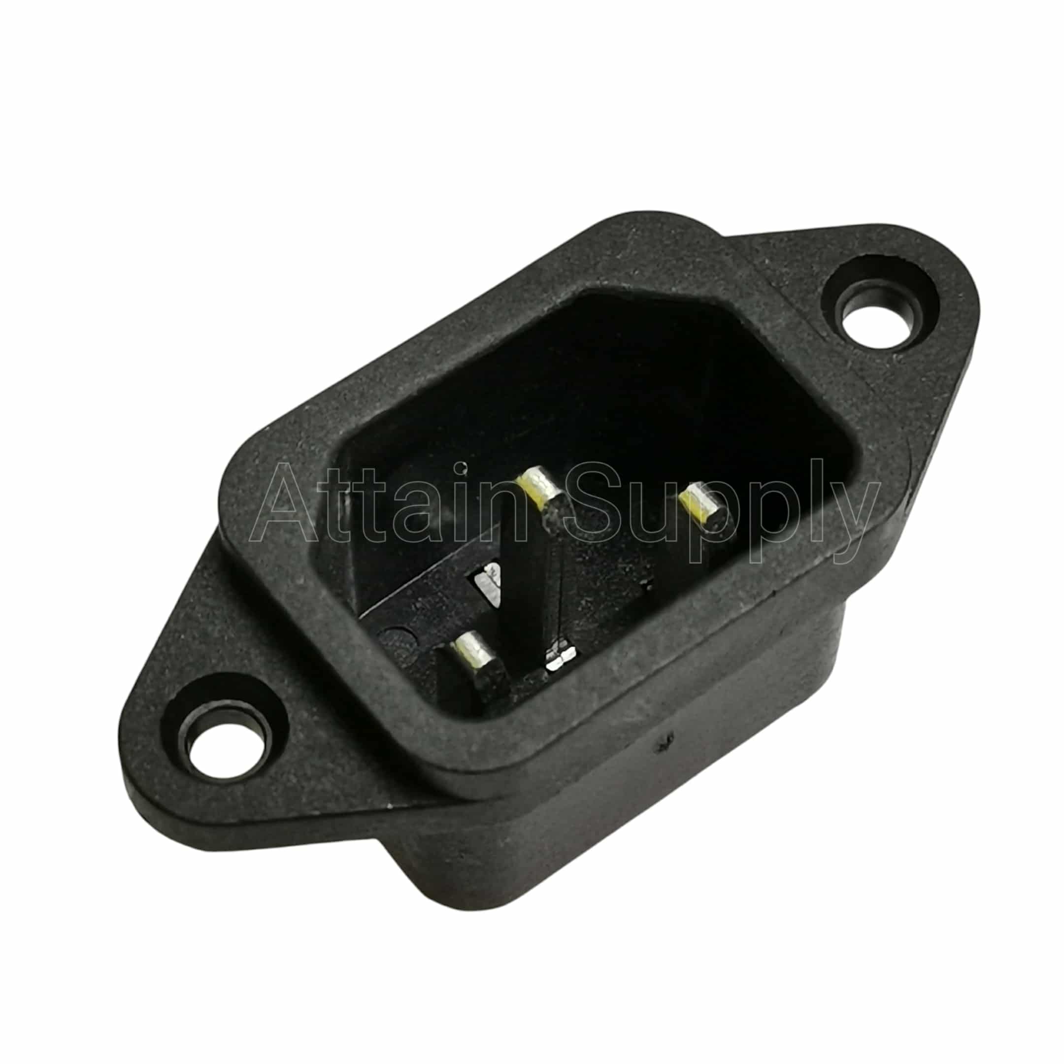 เต้ารับAC-3ขาผู้ ติดแท่น ขอบยึดน็อต