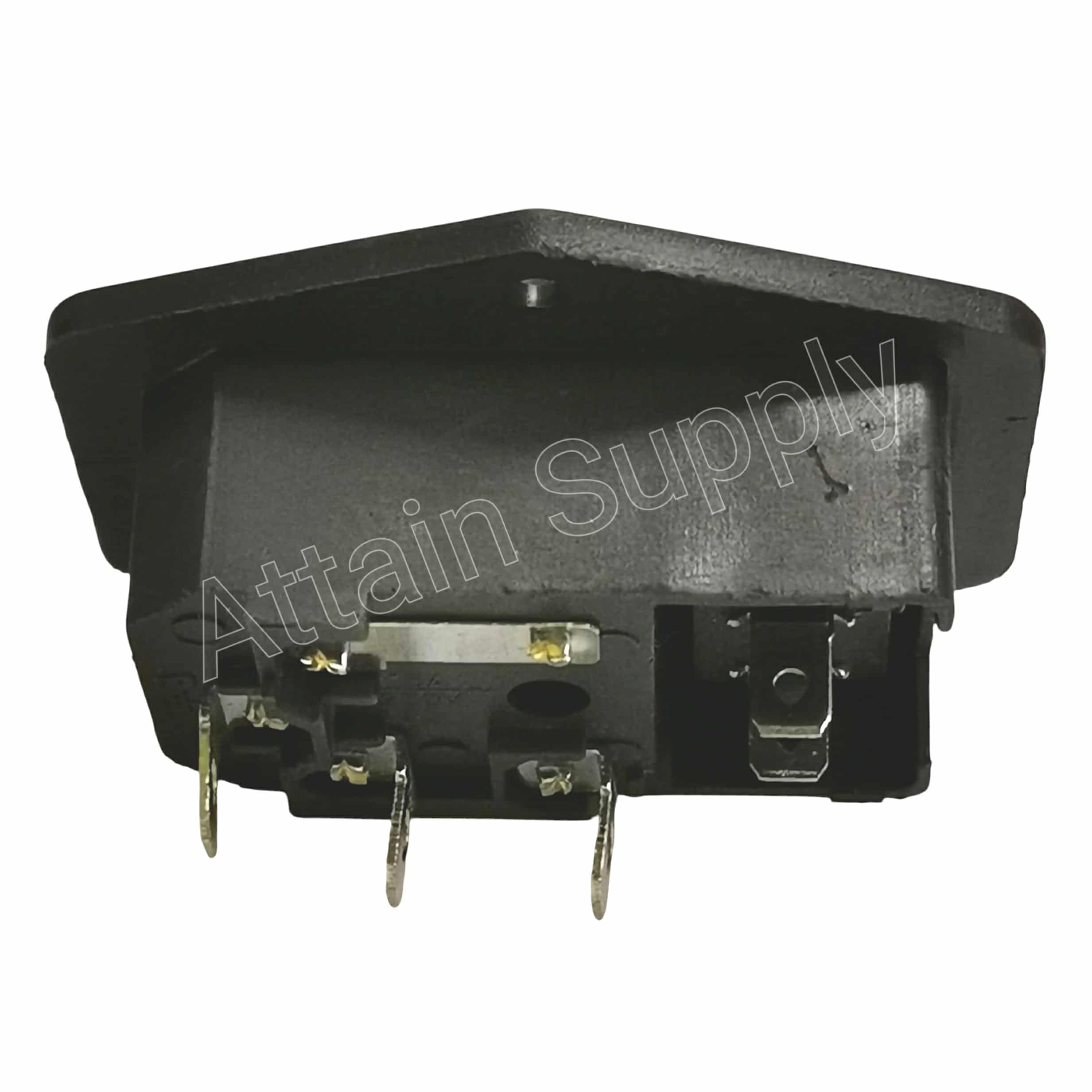 เต้ารับAC-3ขาผู้+ช่องฟิวส์+สวิทช์ ติดแท่น ขอบยึดน็อต