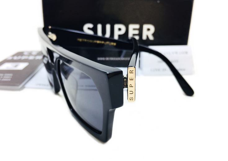 แว่นกันแดด SUPER Luciano Black <ดำ>