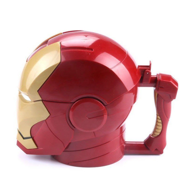 Iron Man 3D Helmet plastic cup (White Eye)