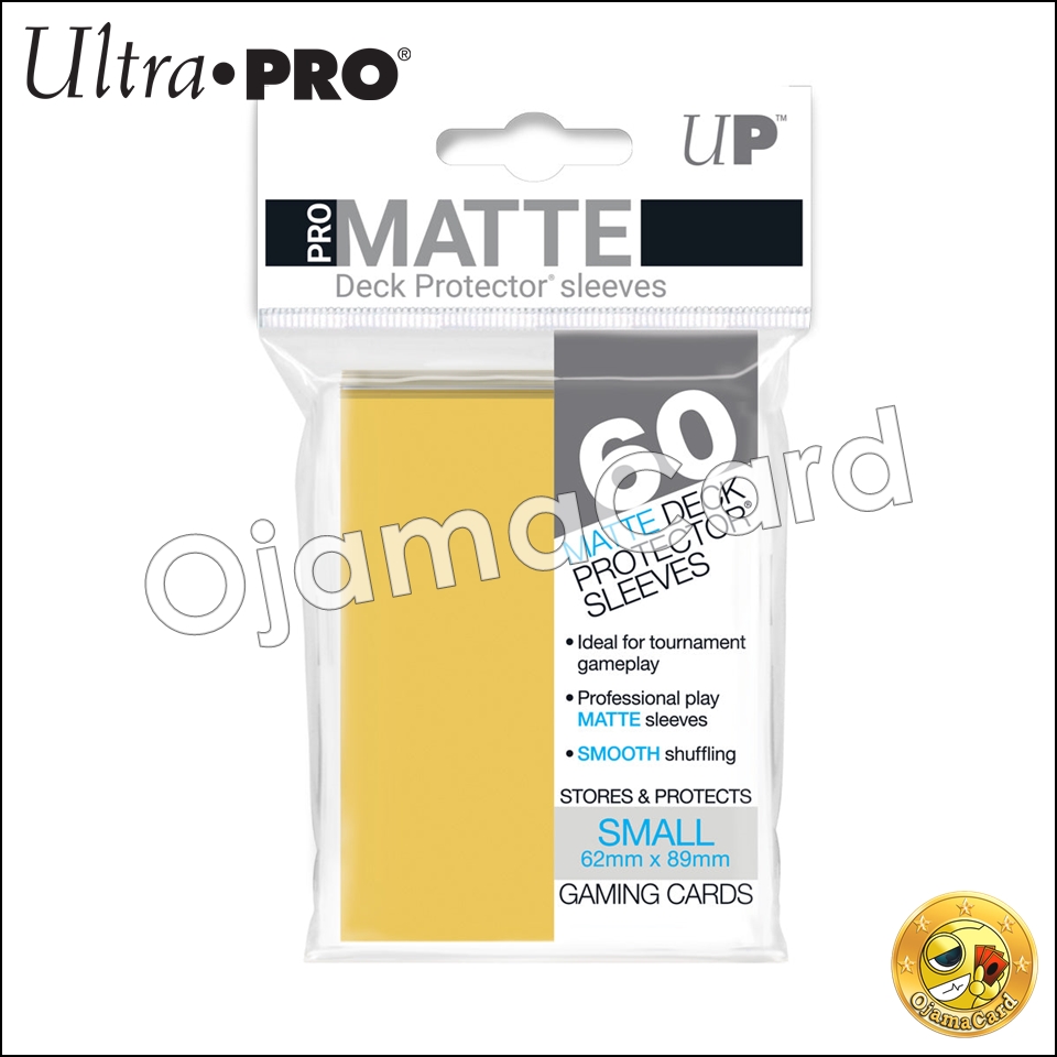 Ultra•Pro PRO-Matte Small Deck Protector Sleeves (60ct) — Yellow