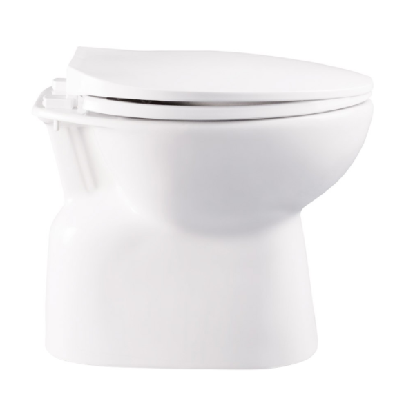 สุขภัณฑ์นั่งราบราดน้ำ แบบหน้ายาว NC-9501 รุ่นVIVA สีขาว