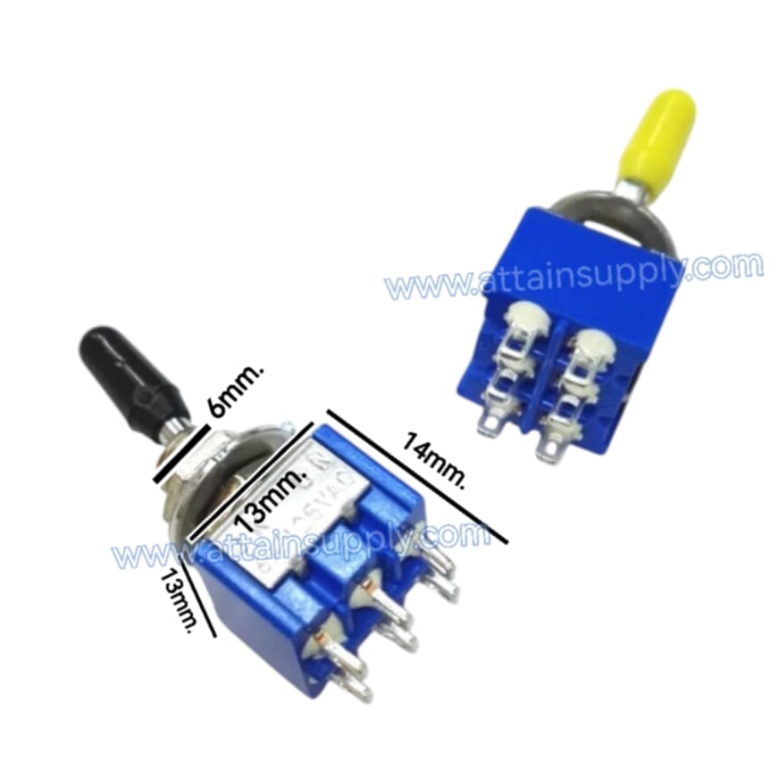 สวิทช์โยก ON-ON 6ขา/รุ่นเล็ก MIYAMA (ราคา1ชิ้น)