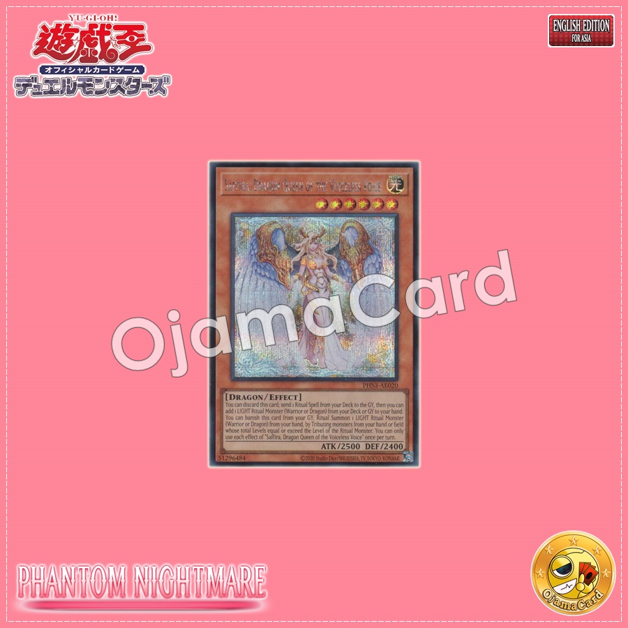PHNI-AE020 : Saffira, Dragon Queen of the Voiceless Voice / Saffira, Dragon Sage Princess of the Voiceless Voice (Secret Rare)