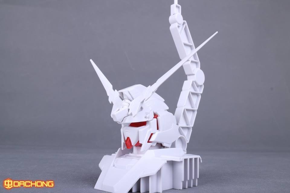 HGUC 1/144 Unicorn Gundam Destroyer Mode +ฐาน Unicorn Head + ปืน Gatling