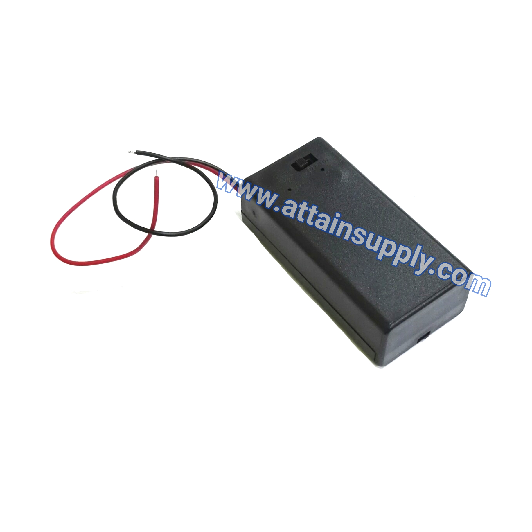 รางถ่าน9V-1ช่องหน้า/แบบมีฝา
