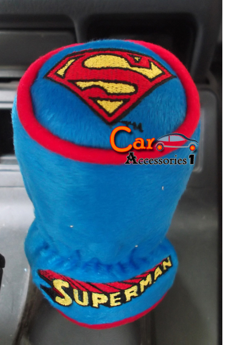 หุ้มเกียร์ธรรมดา/เกียร์ออโต้หัวกลมไม่มีปุ่มกดด้านข้างซุปเปอร์แมน Superman สินค้าลิขสิทธิ์แท้