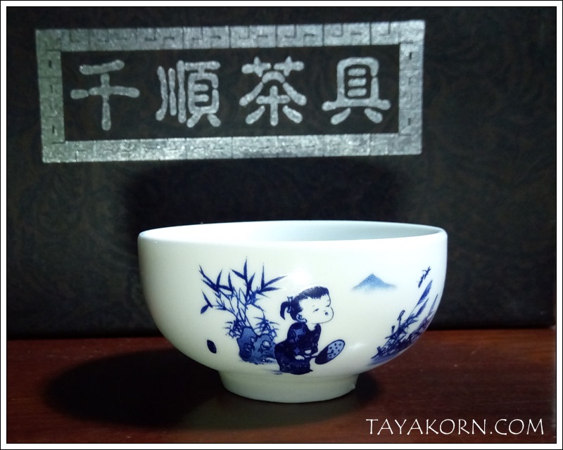 ชุดชงชาเซรามิค6ชิ้น ลายมงคล1