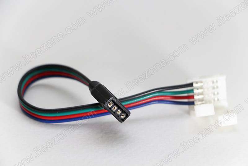 Connector 4 pin แบบมีสายไฟ เชื่อมกับกล่องควบคุม