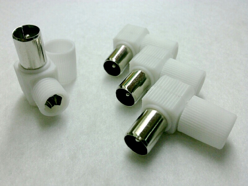 P.75 OHM PLASTIC-แบบงอ