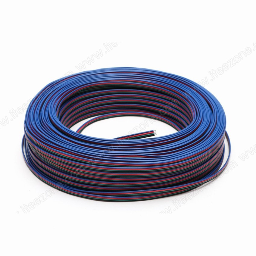 สายไฟ RGB ขนาด 22AWG (0.3 mm²) อย่างดี ไส้ทองแดงหนา ขั้วบวก และ ขั้วลบ 1 เมตร สายไฟ แดงดำ ดำแดง ทองแดงแท้ สายลำโพง สายไฟคู่ สายคู่ wire cable สายไฟใส สายไฟ RGB สายใส สายไฟแดงดำ สาย led