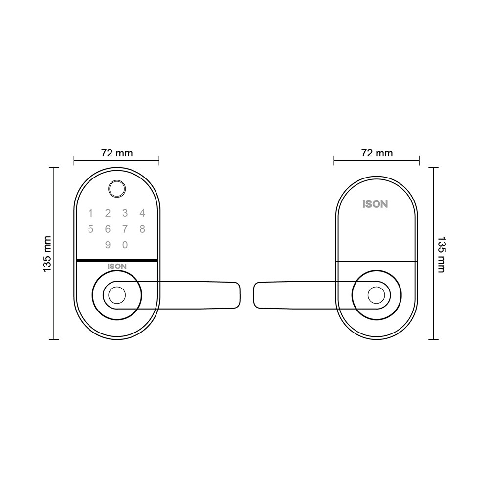 ดิจิตอลล็อก รุ่น NO.DLH-9913SL สมาร์ทล็อก Cute Size