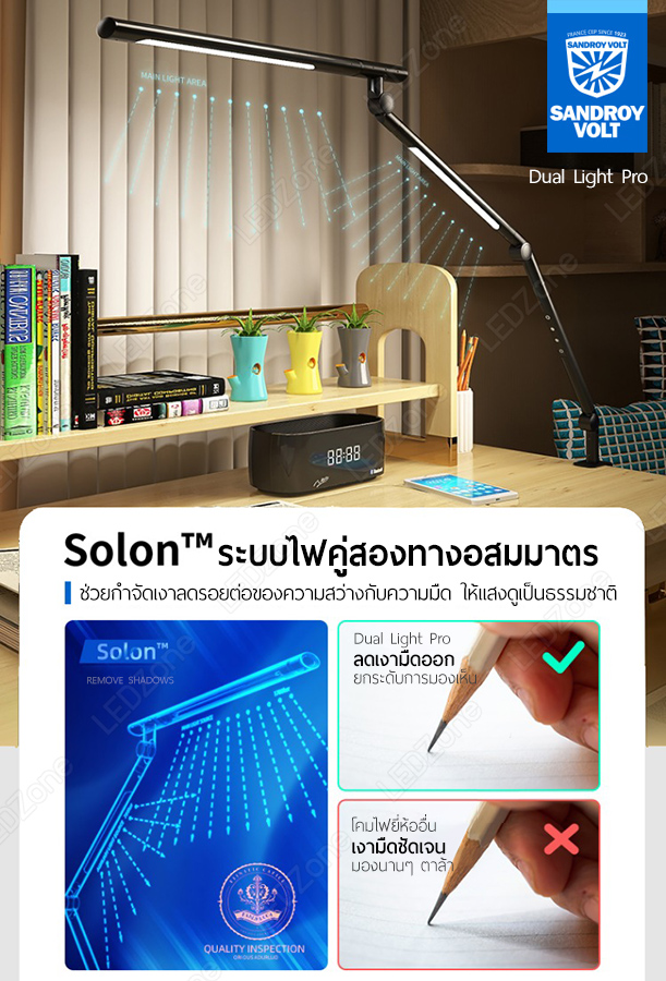 โคมไฟ Sandroy Volt รุ่น Dual Light Pro + Magic Remote EMC2