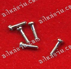 น็อตจมูก หัว + ครึ่งเกลียว ปลายตัด ขนาด 1.0 x 3.6 มิล