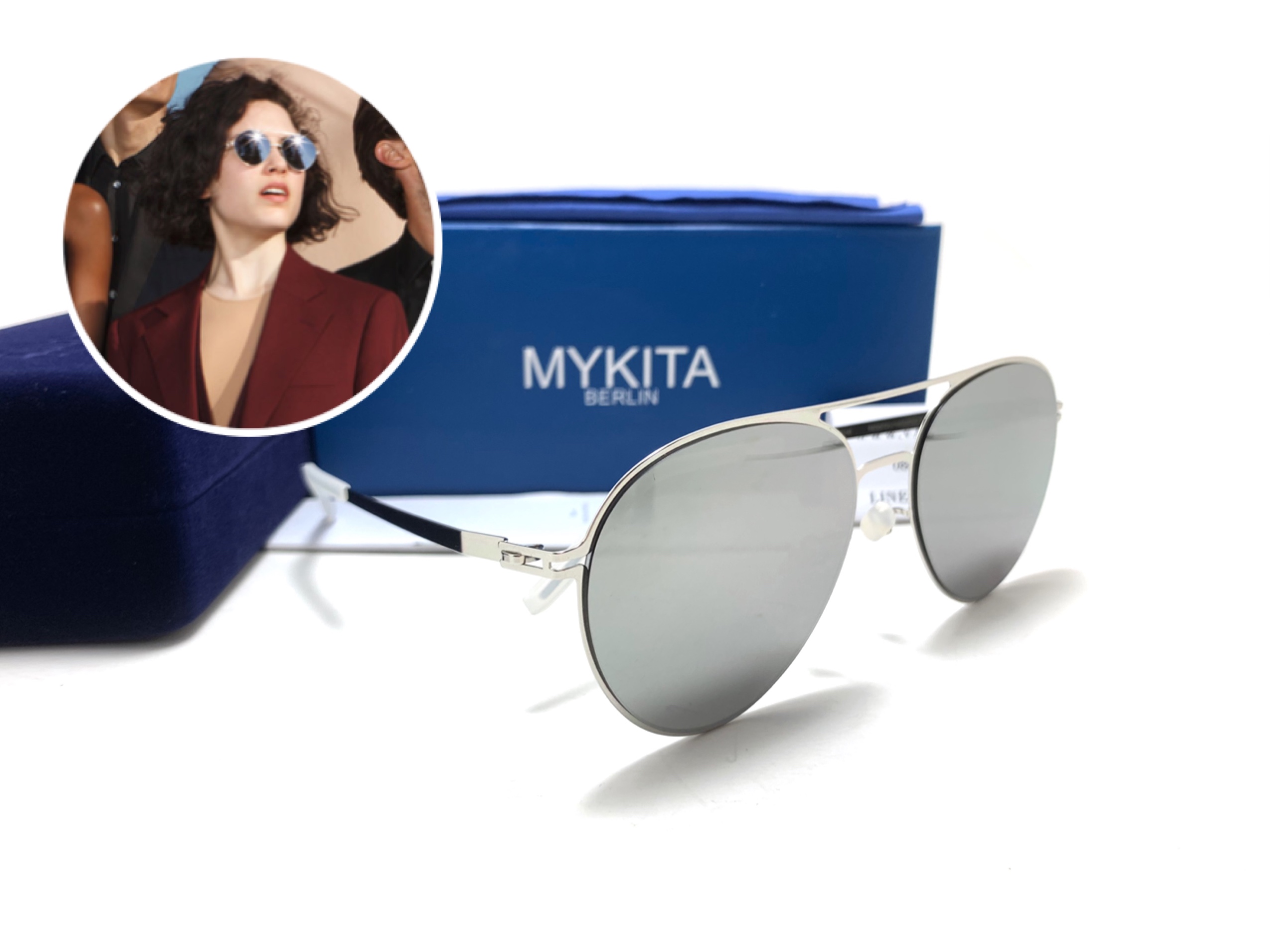 แว่นกันแดด MYKITA JOLAN COL.002 57-18 140 <ปรอทเงิน>