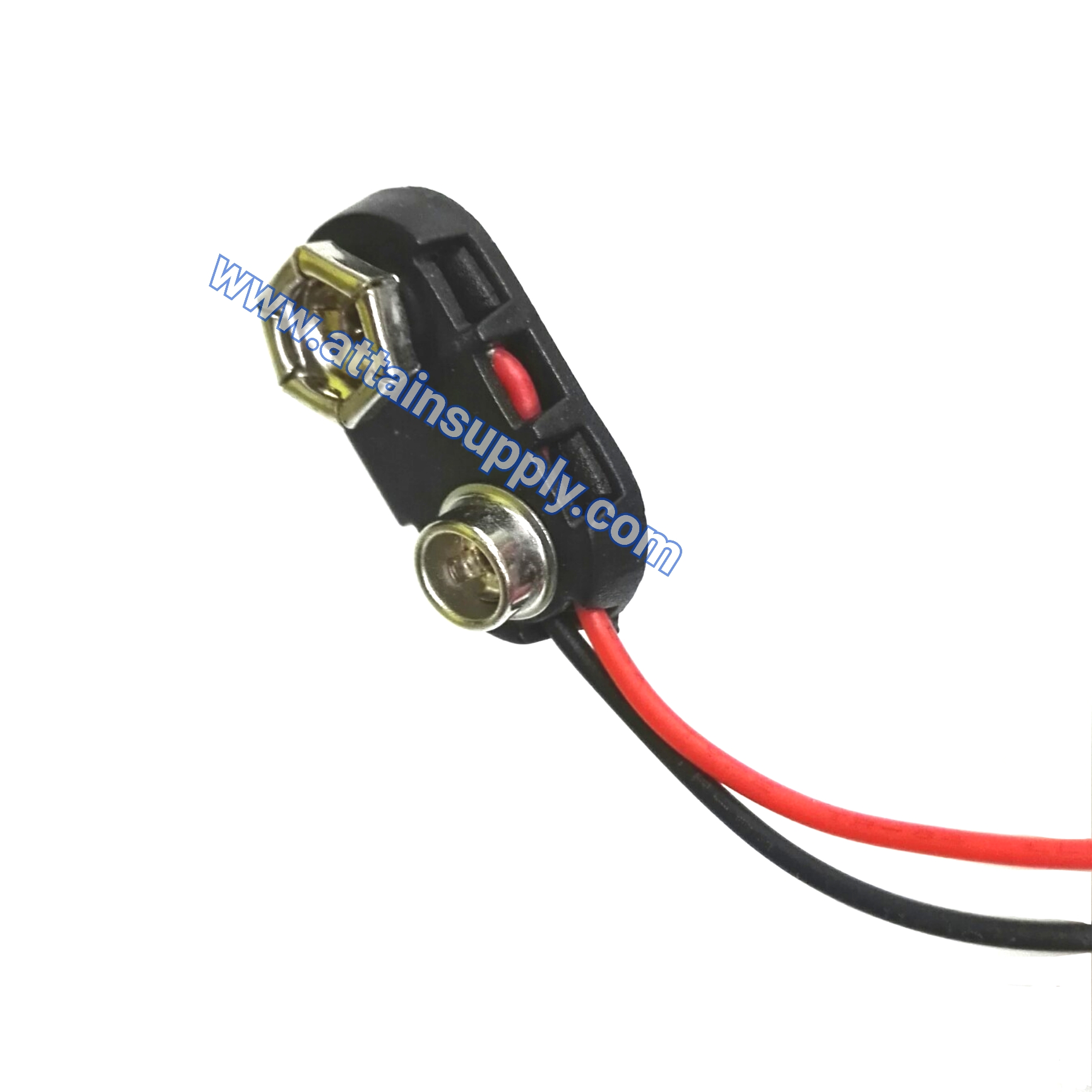 ขั้วถ่าน9V พร้อมสาย/รุ่นฝาแข็ง