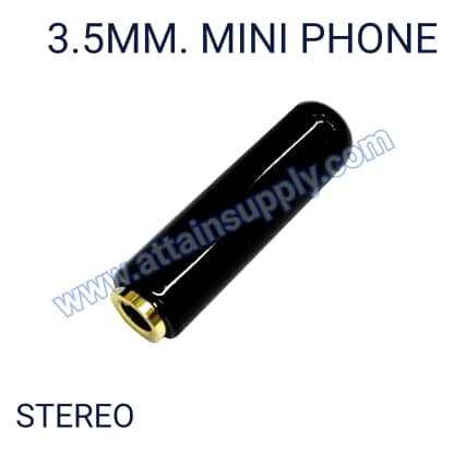 J.TR STEREO 3.5 /4MM.-BLACK
