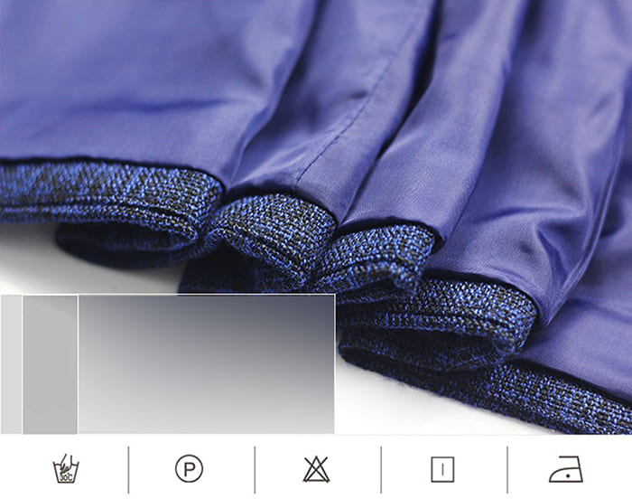 สูทผู้หญิง มีน้ำหนัก กระเป๋าหน้า พร้อมส่ง L สีน้ำเงิน แถมเข็มกลัด