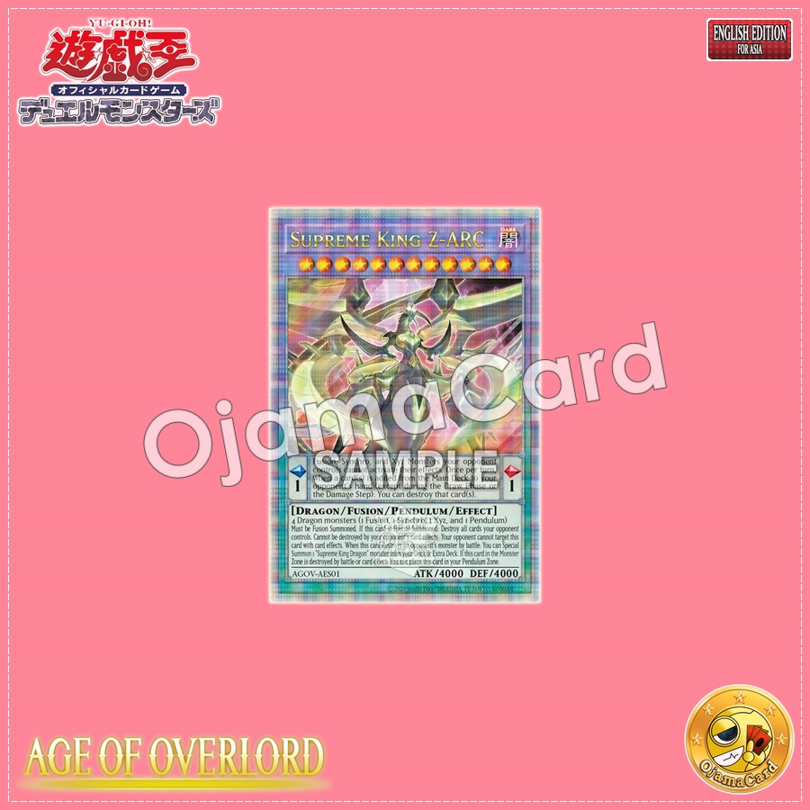 AGOV-AES01 : Supreme King Z-ARC / Supreme King Dragon Zarc (Quarter Century Secret Rare)