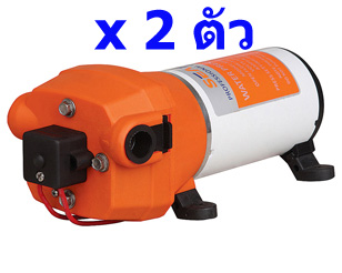 ปั๊มน้ำ DC12V รุ่น SEAFLO-40 แรงดัน 2.8 บาร์ ( ปั๊มสูบน้ำ/พ่นหมอก/สปริงเกอร์ ) จำนวน 2 ตัว