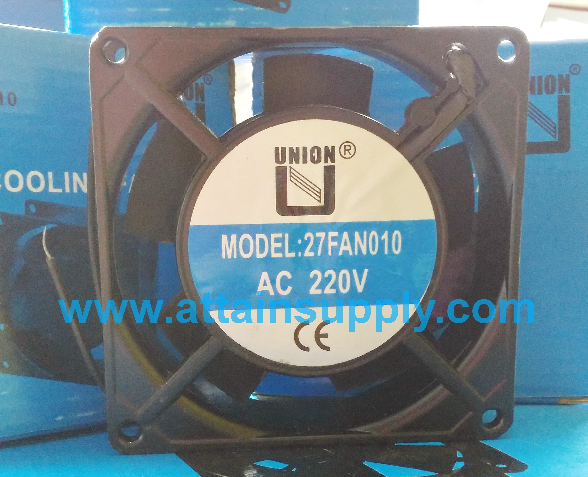พัดลมAC220V-9.2x9.2x2.5CM./UNION