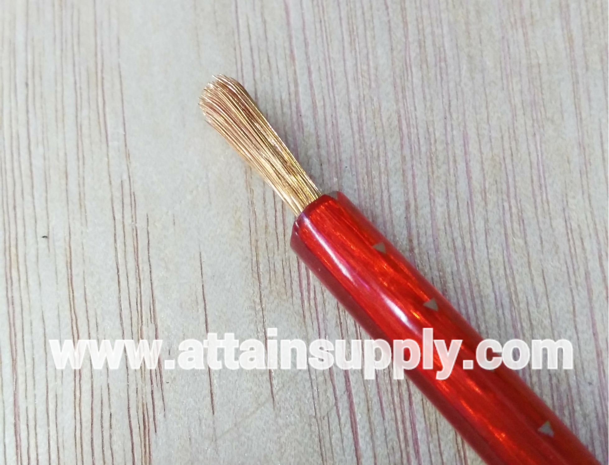 สายแบต 6MM-R/RED LION