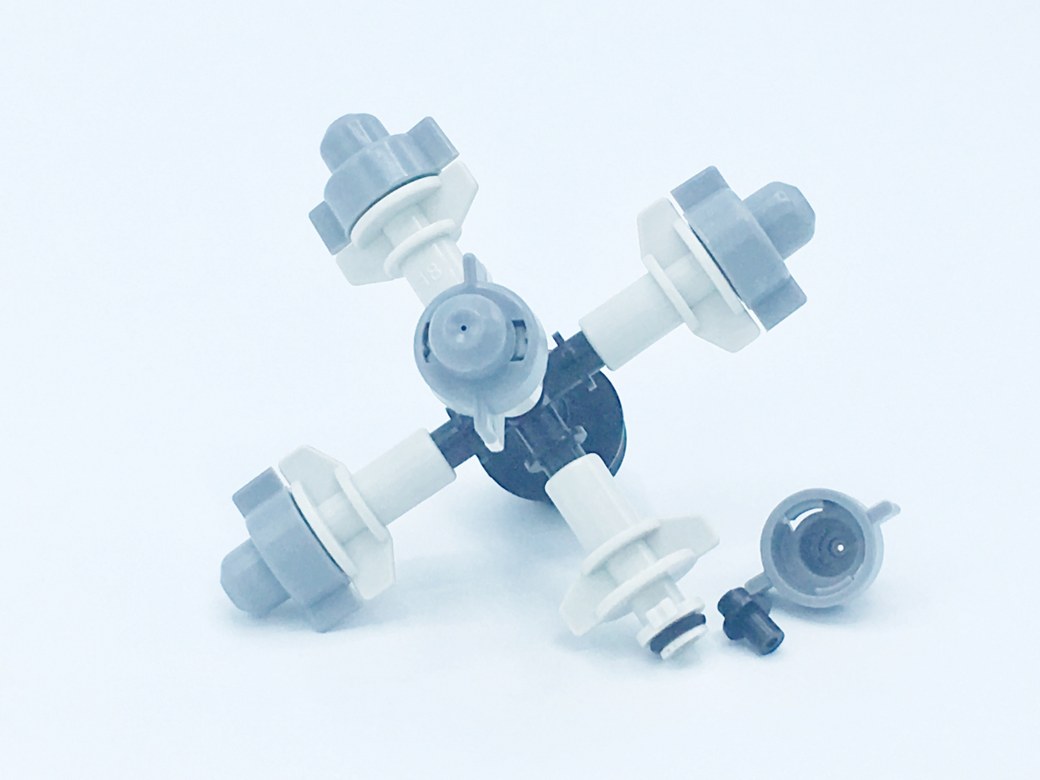 05-MSP-13-BK MSP-13 หัวพ่นหมอก THAIWATER 5 ทิศทาง 0.6 มม.แบบเกลียวนอก สีดำ 1/2" ( ใช้ต่อกับ PVC 1/2" )