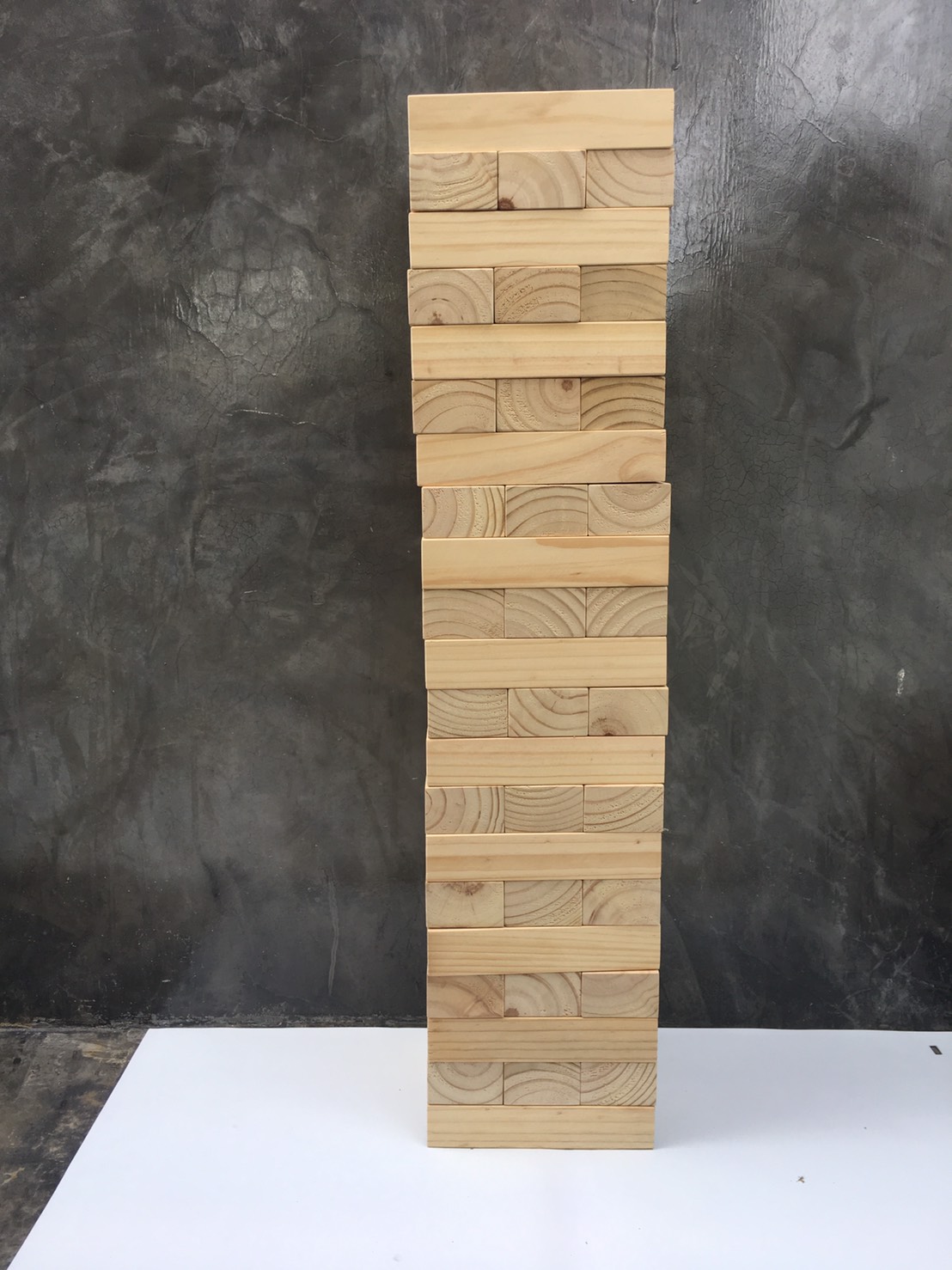 Stack Wooden Tower size 72 cm. ไม้สน (ตึกถล่ม ขนาดใหญ่พิเศษ สูง 72 ซม.)