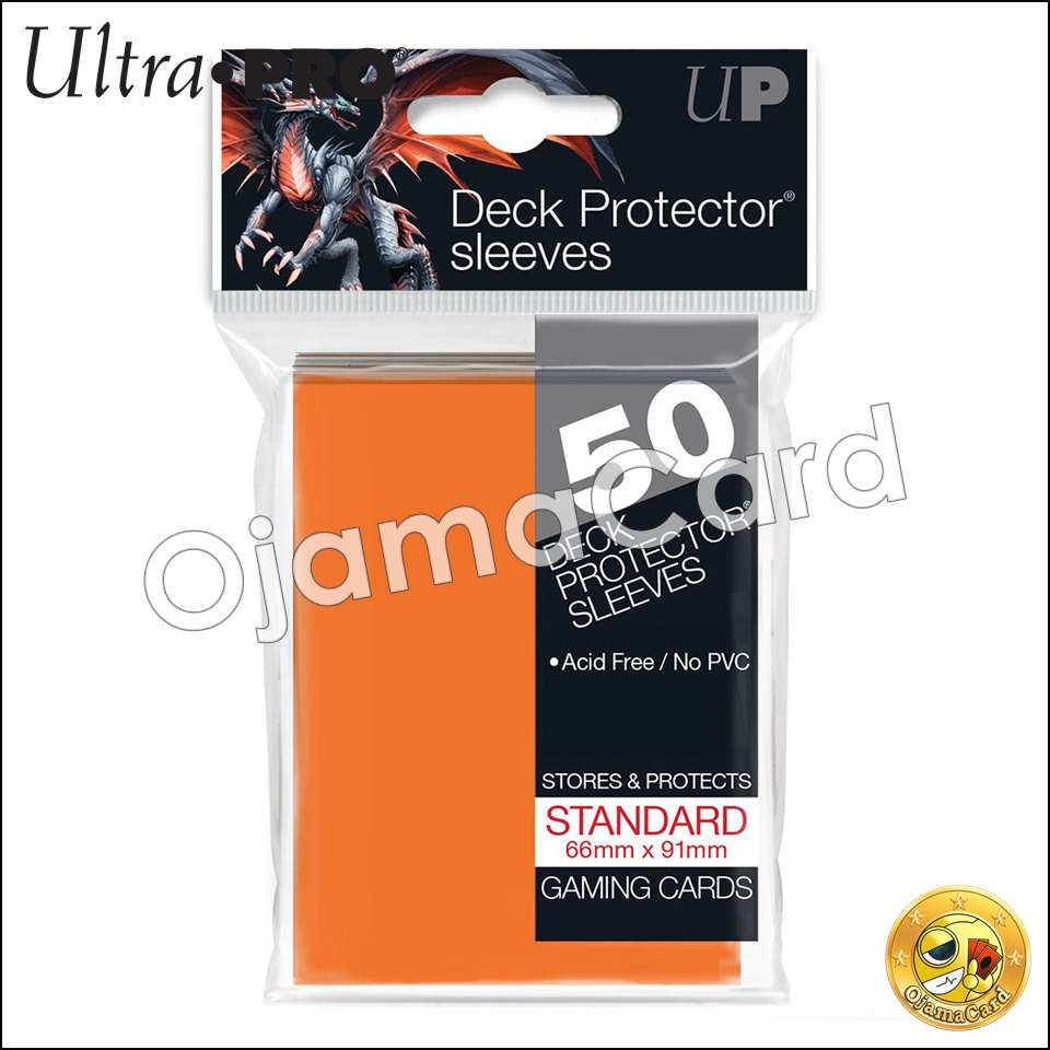 Ultra•Pro PRO-Gloss Standard Deck Protector Sleeves (50ct) — Orange