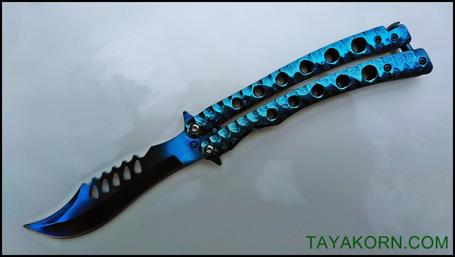 มีดควง ซีเอสโก บาลิซอง ZS GO BLUE Balisong Knife TKBS-ZS6