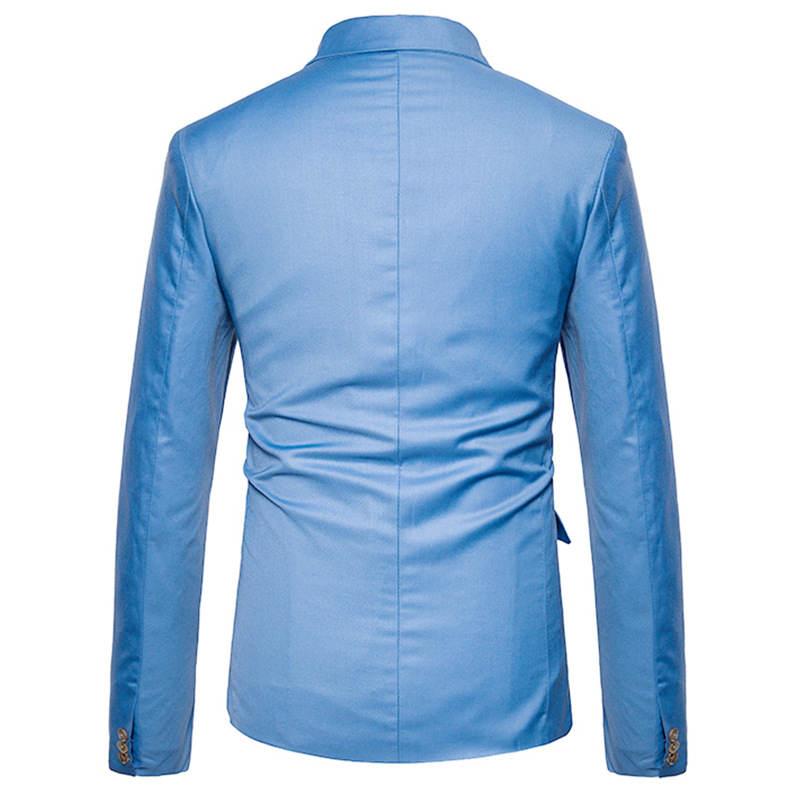 เสื้อสูทไซด์ใหญ่ รุ่น6กระดุม สีฟ้า เอว38