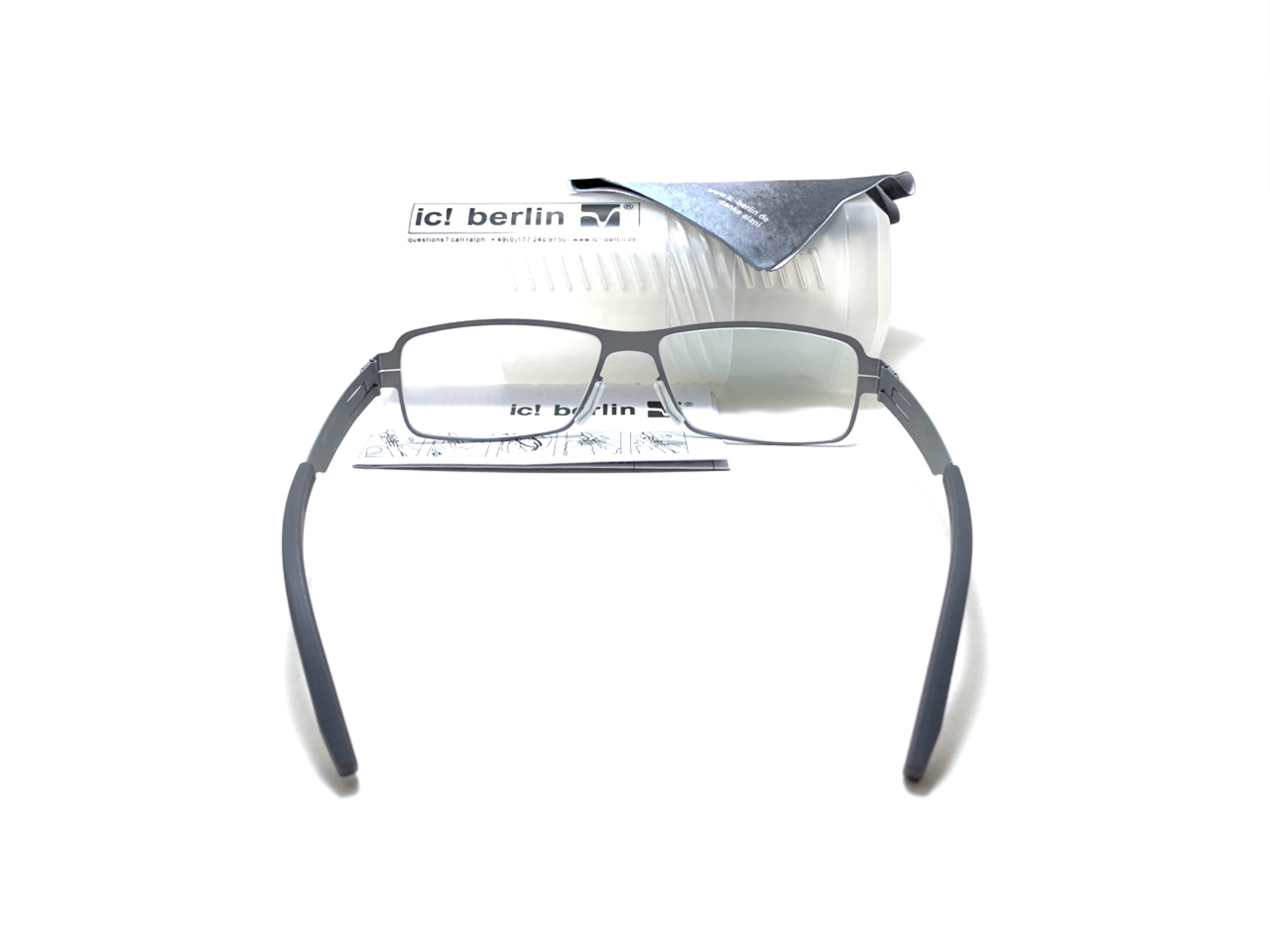 แว่นสายตา ic berlin model yevgeny g. chrome 57-17 <เงิน>