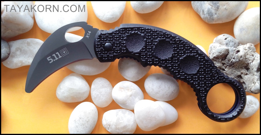 มีดซ้อมควง คารัมบิตไฟว์อีเลฟเว่น Five eleven Karambit Trainer knife TKKB333TR
