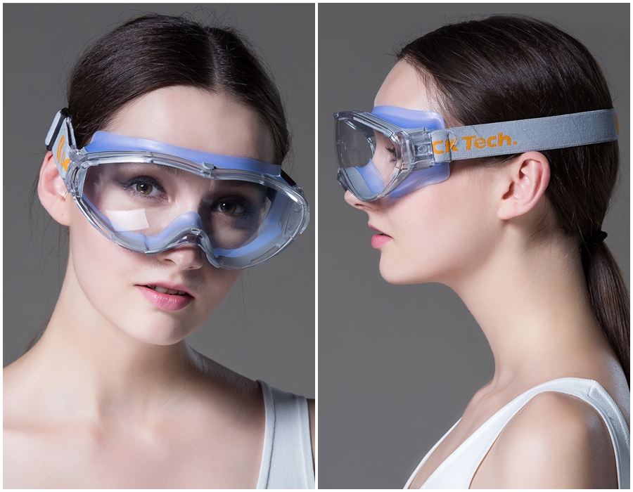 แว่นตากันลม กันฝุ่น CK Tech Safety Glasses Eye Protection รุ่น CKY-136 FW <White>