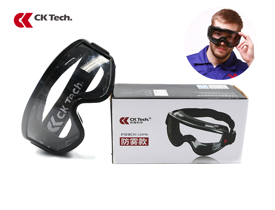 แว่นตากันลม กันฝุ่น CK Tech Safety Glasses Eye Protection รุ่น CKY-134 <ดำ>