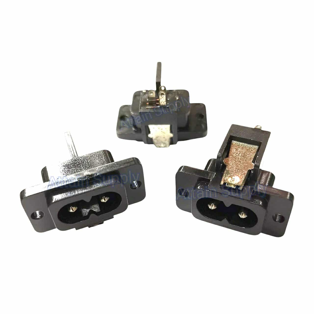 เต้ารับAC-หัว8คอนแทรค/ติดแท่นยึดน็อต