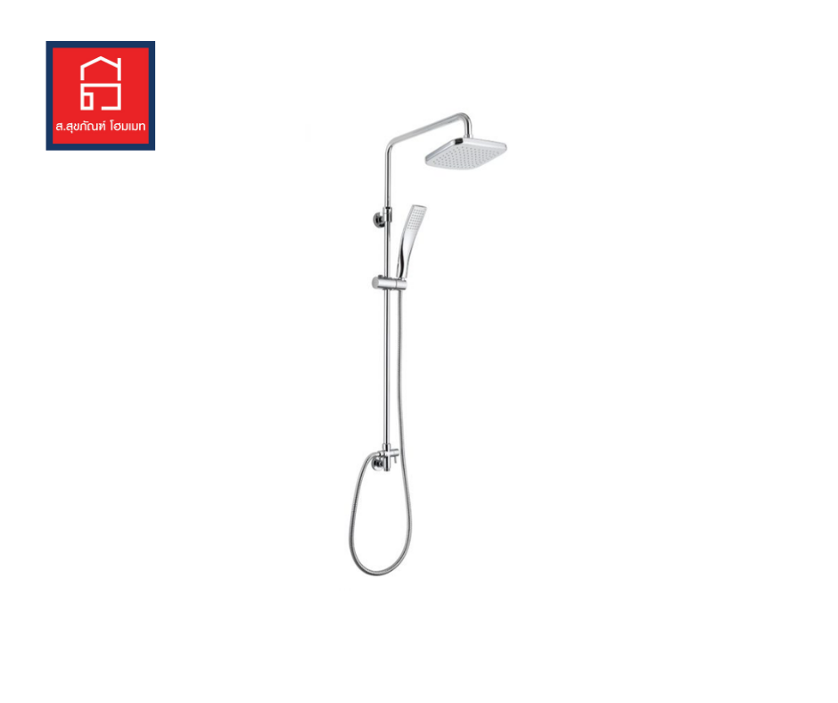 Rain shower FS-7001 ชุดเรนชาวเวอร์แบบเหลี่ยม ขาว