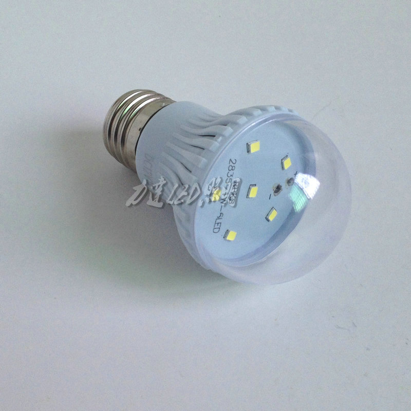 หลอดไฟ LED 3W 12V ขั้ว E 27 สีขาวอบอุ่น Wram white ( OEM )
