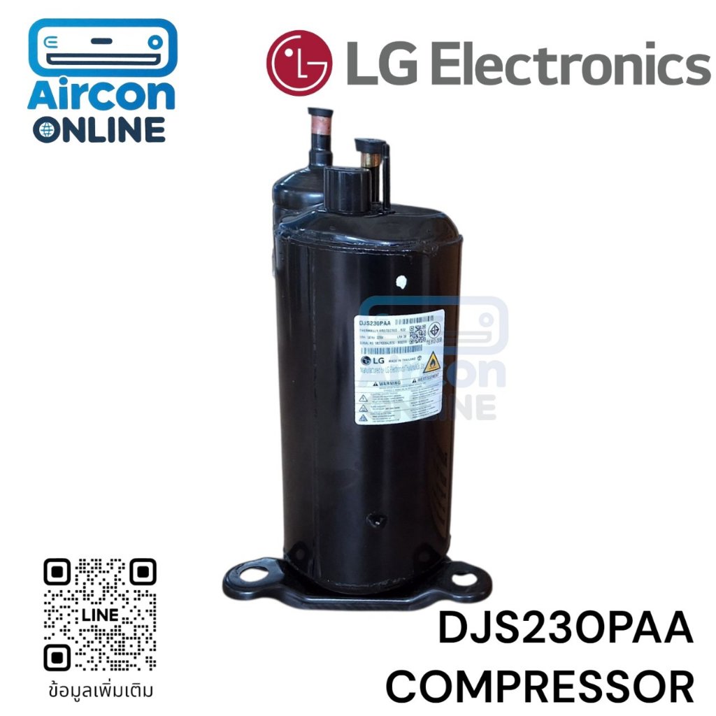 คอมเพรสเซอร์ LG รหัส DJS230PAA ขนาด 24,000 BTU ของแท้ ใหม่ มือ 1 ** ใช้ได้กับแอร์หลายยี่ห้อ กรุณาสอบถามก่อนการสั่งซื้อ**