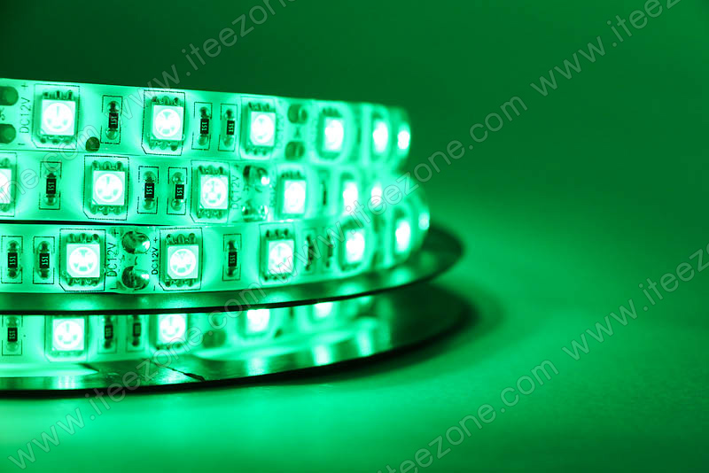 LED Strip เส้น ม้วน 5 เมตร สีเขียว (กันน้ำ IP65)