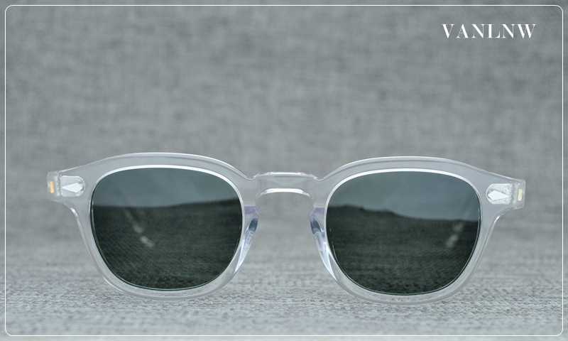 แว่นกันแดด MOSCOT LEMTOSH 46-23 145 COL.Light Grey <ลายกระ>